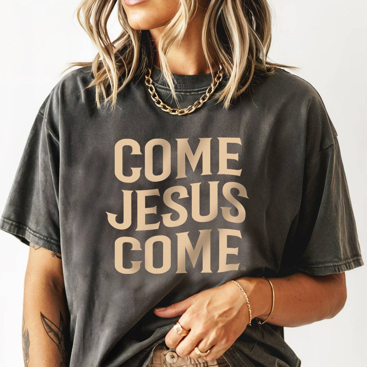 Come Jesus Come Comfort Color Tee